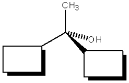Complete the following diagram so that it represents (S)-2-butanol.  