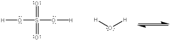 Use curved arrows to show the movement of pairs of electrons in the following acid-base reaction and show the structures of the conjugate acid and conjugate base.  