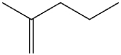 What is the IUPAC name of the following compound?   A) 2-methylenepentane B) 2-methyl-1-pentene C) 2-vinylpentane D) 2-propyl-1-propene