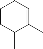 What is the IUPAC name of the following compound?   A) 1,2-dimethylcyclohexene B) 2,3-dimethyl-1-cyclohexene C) 1,2-dimethyl-2-cyclohexene D) 1,6-dimethylcyclohexene