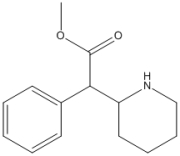 What is the value of the index of hydrogen deficiency of Ritalin, shown below?  