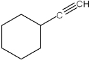 What is the IUPAC name of the following compound   A) vinylcyclohexane B) allylcyclohexane C) ethynylcyclohexane D) acetylcyclohexane