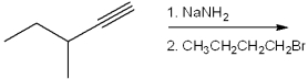 What is the major organic product obtained from the following reaction?   A) 1-methyl-4-nonyne B) 2-methyl-4-nonyne C) 2-methyl-3-nonyne D) 3-methyl-4-nonyne