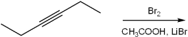 <strong>What is the major organic product obtained from the following reaction? </strong> A)(E) 3,4-dibromohexene B)(Z) 3,4-dibromohexene C)(E) 2,3-dibromohexene D)(Z) 2,3-dibromobutene