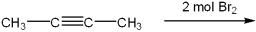 What is the major organic product obtained from the following reaction?   A) 2,3-dibromobutane B) 2,2,3,3-tetrabromobutane C) 2,3-dibromobutene D) 2,2-dibromobutane