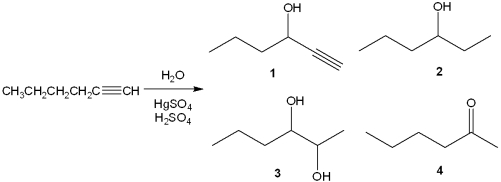 <strong>What is the major organic product obtained from the following reaction? </strong> A)1 B)2 C)3 D)4