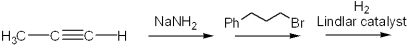 <strong>What is the major organic product obtained from the following series of reactions? </strong> A)(E)-5-phenyl-2-pentene B)6-phenyl-1-hexene C)(Z)-6-phenyl-2-hexene D)(E)-6-methyl-3-heptene