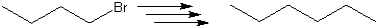 Outline how one might achieve the following transformation, showing reagents and the isolated intermediates in the synthetic scheme.  