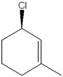 What is the IUPAC name of the following compound?   A) (R) -1-chloro-3-methyl-2-cyclohexene B) (S) -1-chloro-3-methyl-2-cyclohexene C) (R) -3-chloro-1-methylcyclohexene D) (S) -3-chloro-1-methylcyclohexene