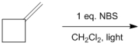 What is the structure of all of the monobrominated products, including regioismers and stereoisomers, obtained from the following reaction?  