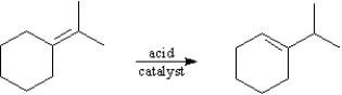 The following reaction would be classified as an elimination.  