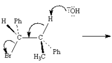 Consider the reaction below to answer the following question:   This reaction proceeds by an E1 mechanism.