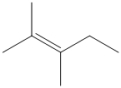 Draw all of the chloroalkanes that undergo base-promoted dehydrochlorination to form the following alkene?  