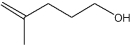 What is the IUPAC name of the following compound?   A) 4-methyl-4-penten-1-ol B) 2-methyl-1-penten-5-ol C) 5-hydroxy-2-methyl-1-pentene D) 4-methyl-5-penten-1-ol