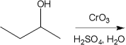 What is the major organic product obtained from the following reaction?   A) 1-butene, CH<sub>3</sub>CH<sub>2</sub>CH=CH<sub>2</sub> B) butanal, CH<sub>3</sub>CH<sub>2</sub>CH<sub>2</sub>CHO C) butanone, CH<sub>3</sub>CH<sub>2</sub>COCH<sub>3</sub> D) butanoic acid, CH<sub>3</sub>CH<sub>2</sub>CH<sub>2</sub>COOH