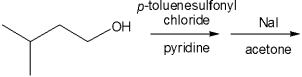 What is the major organic product obtained from the following sequence of reactions?   A) 3-methyl-1-butene B) 2-iodo-2-methylbutane C) 1-iodo-3-methylbutane D) 1-chloro-3-methylbutane