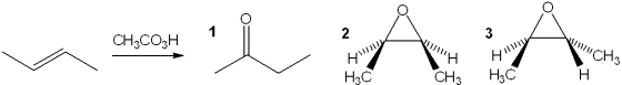 What is the major organic product obtained from the following reaction?   A) only 1 B) only 2 C) only 3 D) both 2 and 3
