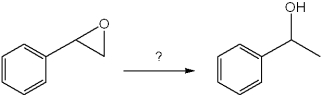 What is the best choice of reagent(s)  to perform the following transformation?   A) H<sub>2</sub>O B) H<sub>2</sub>SO<sub>4</sub>, H<sub>2</sub>O C) LiAlH<sub>4</sub> followed by H<sub>3</sub>O<sup>+</sup> D) KMnO4