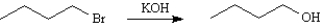 Assume you are carrying out the conversion of 1-bromobutane to 1-butanol. How could you use IR spectroscopy to determine when the reaction is complete?   As the reaction progress the 3400-3640 cm<sup>-</sup><sup>1</sup>IR band should increase in intensity.