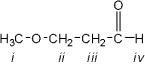 Which of the protons in the following molecule appear furthest downfield in the <sup>1</sup>H NMR spectrum?   A) i B) ii C) iii D) iv