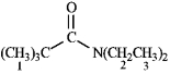 Predict the splitting of each of the numbered hydrogen atoms in the structure below in a <sup>1</sup>H NMR spectrum. Identify as singlet, doublet, triplet, quartet, quintet, sextet, septet, .... Place the correct splitting in the blank to the left of the number.   -______ 1