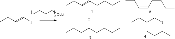<strong>What is the major organic product obtained from the following reaction? </strong> A)1 B)2 C)3 D)4