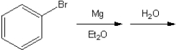 What is the major organic product obtained from the following sequence of reactions?