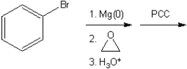 What is the major organic product obtained from the following sequence of reactions?
