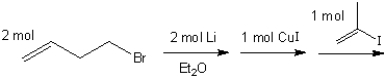What is the major organic product obtained from the following sequence of reactions?