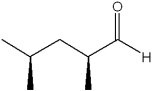 What is the IUPAC name of the following compound?   A) (2S,4R) -dimethylpentanal B) (2S,4S) -dimethylpentanal C) (R) -2,4-dimethylpentanal D) (S) -2,4-dimethylpentanal