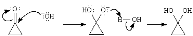 Consider the following reaction.   The mechanism for this reaction is shown below.  