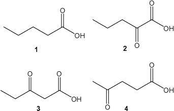 Which of the following carboxylic acids undergoes the most rapid thermal decarboxylation reaction?   A) 1 B) 2 C) 3 D) 4