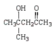 The structure of the aldol shown below can be produced by reacting _________ with NaOH. Enter the name of the compound.  