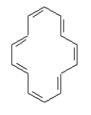  Consider the following structure.   The <sup>1</sup>H NMR spectrum of [14]annulene at -60<sup> \circ </sup>C shows two peaks, one at 0 ppm and one at 7.6 ppm. -The NMR data would seem to indicate that this compound is ____________. 