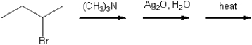 What is the major organic product obtained from the following sequence of reactions?  