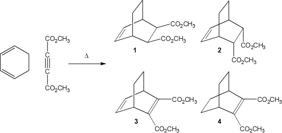 What is the major organic product obtained from the following reaction?   A) 1 B) 2 C) 3 D) 4