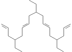 The following polymer segment can be produced using an olefinic metathesis reaction. To produce the polymer, the reaction is repeated many times.   The name of the reactant is__________.