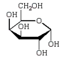  Consider the structure shown below.   The Haworth projection formula for the pyranose form of  \beta -D-galactose is given below.   