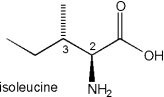 What are the R/S designations of the two stereocenters of isoleucine?   A) 2R,3R B) 2R,3S C) 2S,3R D) 2S,3S
