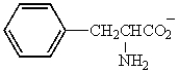 Consider the following form of phenylalanine.   This form would exist at a pH _______than the pI.