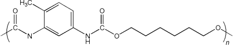 What type of polymer is shown?   A) polyamide B) polyurea C) polyurethane D) polyamine