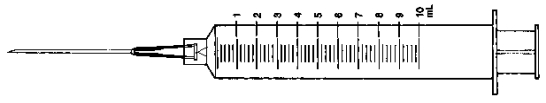 Directions: Indicate the requested dose with a line through the calibration on the syringe. -6.4 mL  