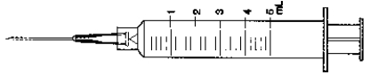 Directions: Indicate the requested dose with a line through the calibration on the syringe. -3.6 mL  