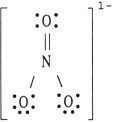 The formal charge on nitrogen in NO<sub>3</sub><sup>-</sup><sup> </sup>is _ .   A)  0 B)  +2 C)  - 2 D)  - 1 E)  +1
