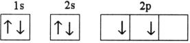 Which electron configuration represents a violation of Hund's rule for an atom in its ground state? A)    B)    C)    D)    E)   