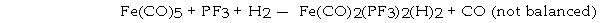 Pentacarbonyliron (Fe(CO) <sub>5</sub>)  reacts with phosphorous trifluoride (PF<sub>3</sub>)  and hydrogen, releasing carbon monoxide:   The reaction of 5.0 mol of Fe(CO) <sub>5</sub>, 8.0 mol of PF<sub>3</sub><sub> </sub>and 6.0 mol of H<sub>2</sub><sub> </sub>will release _ _ mol of CO. A)  24 B)  12 C)  6.0 D)  15 E)  5.0