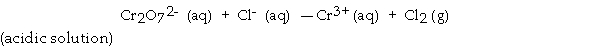 What is the coefficient of Cl<sub>2</sub><sub> </sub>when the following equation is completed and balanced?   A)  1 B)  4 C)  3 D)  5 E)  6