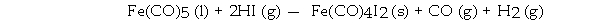 Which element is oxidized in the reaction below?   A)  I B)  H C)  O D)  C E)  Fe
