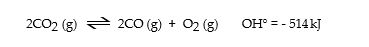 Consider the following reaction at equilibrium:   Le Cha<sup>^</sup>telier's principle predicts that adding O<sub>2</sub><sub> </sub>(g)  to the reaction container will _ . A) increase the partial pressure of CO (g)  at equilibrium B) increase the partial pressure of CO<sub>2 </sub>(g)  at equilibrium C) decrease the partial pressure of CO<sub>2 </sub>(g)  at equilibrium D) decrease the value of the equilibrium constant E) increase the value of the equilibrium constant