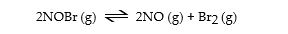 <strong>Nitrosyl bromide decomposes according to the following equation. A sample of NOBr (0.64 mol) was placed in a 1.00- L flask containing no NO or Br<sub>2</sub>. At equilibrium the flask contained 0.46 mol of NOBr. How many moles of NO and Br<sub>2</sub>, respectively, are in the flask at equilibrium?</strong> A) 0.46, 0.23 B) 0.46, 0.46 C) 0.18, 0.360 D) 0.18, 0.18 E) 0.18, 0.090